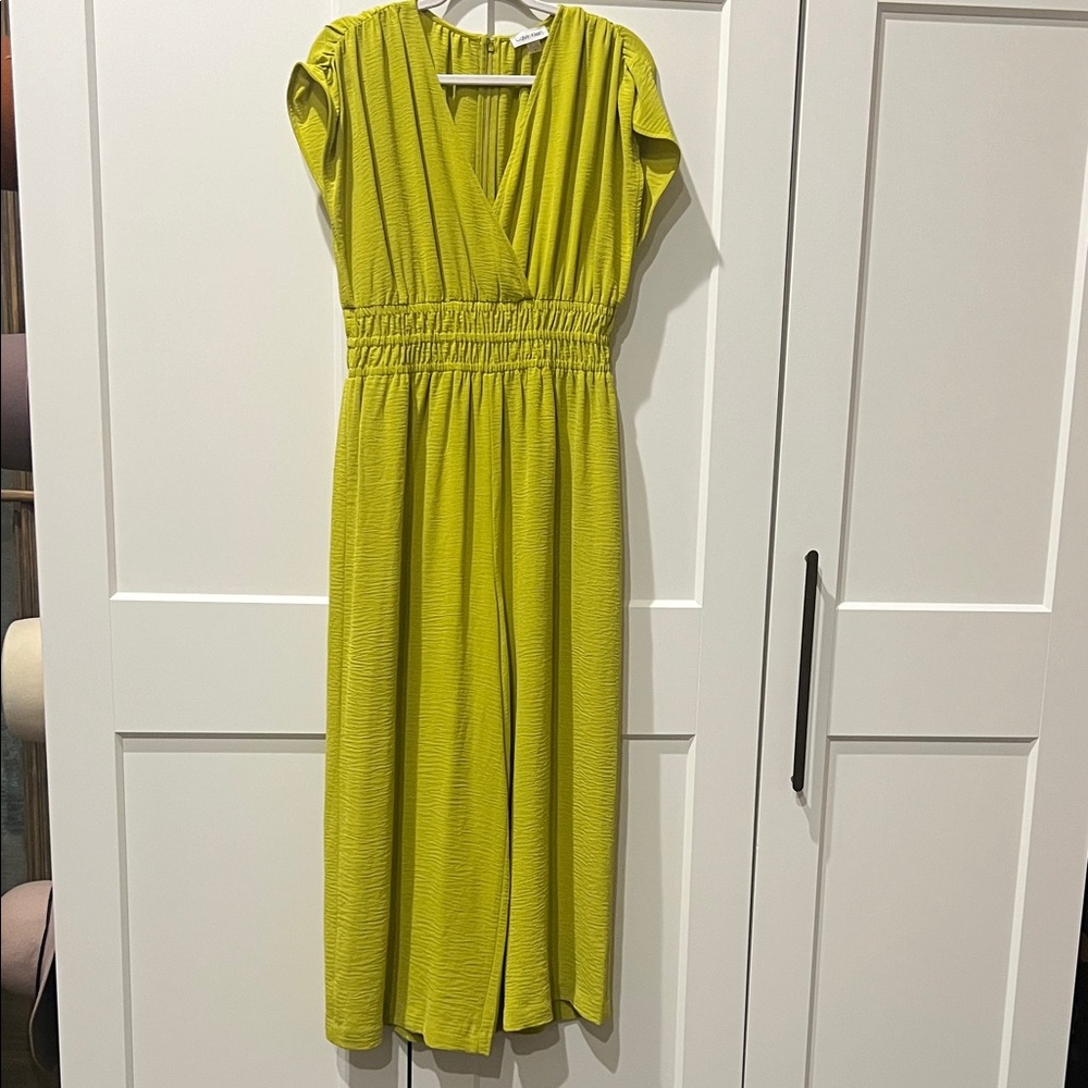 Calvin Klein Vibrant Green Midi Dress